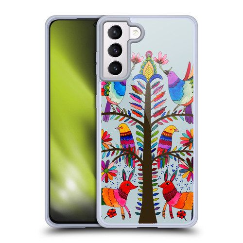 Sylvie Demers Floral Otomi Colors Soft Gel Case for Samsung Galaxy S21+ 5G & MagSafe