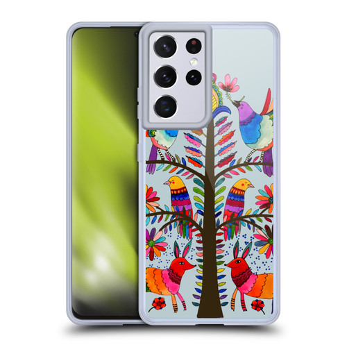 Sylvie Demers Floral Otomi Colors Soft Gel Case for Samsung Galaxy S21 Ultra 5G & MagSafe