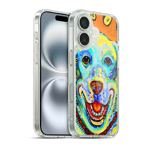 Mad Dog Art Gallery Dogs 2 Happy Soft Gel Case for Apple iPhone 16 & MagSafe