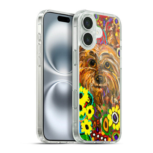 Mad Dog Art Gallery Dogs 2 Yorkie Soft Gel Case for Apple iPhone 16 Plus & MagSafe