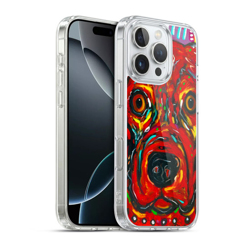 Mad Dog Art Gallery Dogs 2 Red Soft Gel Case for Apple iPhone 16 Pro & MagSafe