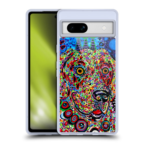 Mad Dog Art Gallery Dogs 2 Moon Soft Gel Case for Google Pixel 7a