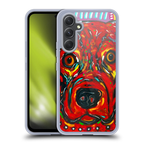 Mad Dog Art Gallery Dogs 2 Red Soft Gel Case for Samsung Galaxy A54 5G