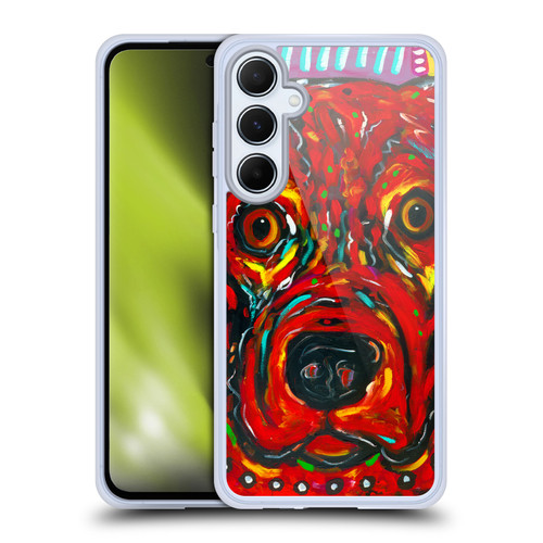 Mad Dog Art Gallery Dogs 2 Red Soft Gel Case for Samsung Galaxy A55 5G