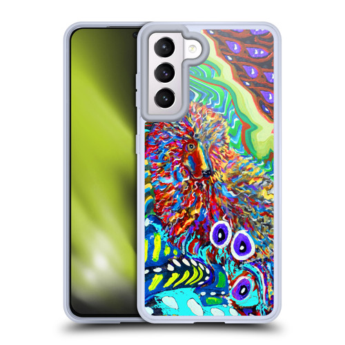 Mad Dog Art Gallery Dogs 2 Electric Poodle Soft Gel Case for Samsung Galaxy S21 5G & MagSafe