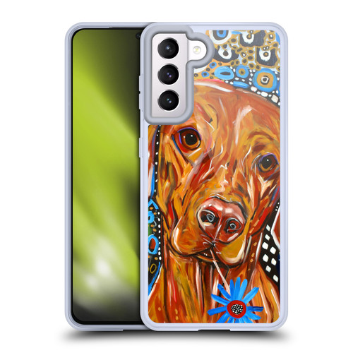Mad Dog Art Gallery Dogs 2 Viszla Soft Gel Case for Samsung Galaxy S21 5G & MagSafe