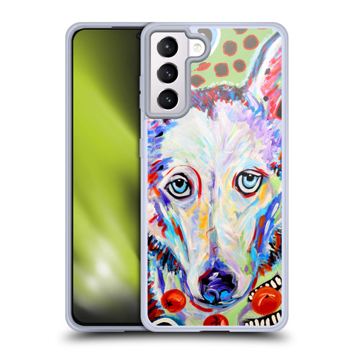 Mad Dog Art Gallery Dogs 2 Husky Doo Soft Gel Case for Samsung Galaxy S21+ 5G & MagSafe