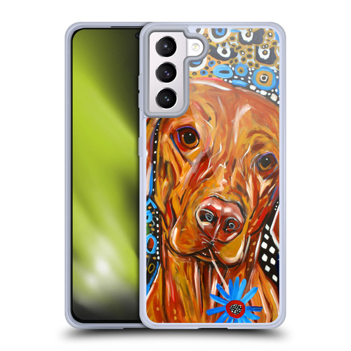 Mad Dog Art Gallery Dogs 2 Viszla Soft Gel Case for Samsung Galaxy S21+ 5G & MagSafe
