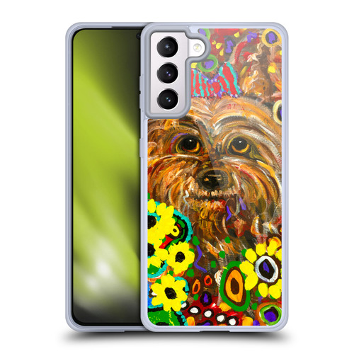 Mad Dog Art Gallery Dogs 2 Yorkie Soft Gel Case for Samsung Galaxy S21+ 5G & MagSafe