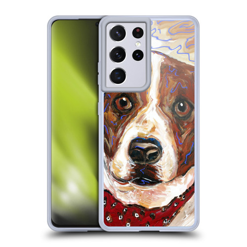 Mad Dog Art Gallery Dogs 2 Musty Soft Gel Case for Samsung Galaxy S21 Ultra 5G & MagSafe