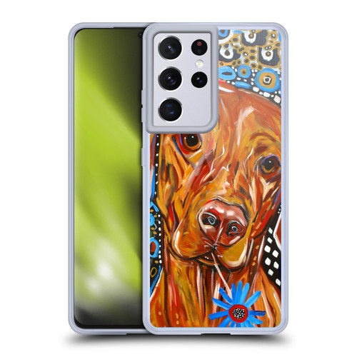 Mad Dog Art Gallery Dogs 2 Viszla Soft Gel Case for Samsung Galaxy S21 Ultra 5G & MagSafe