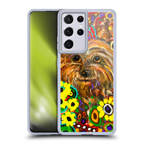 Mad Dog Art Gallery Dogs 2 Yorkie Soft Gel Case for Samsung Galaxy S21 Ultra 5G & MagSafe