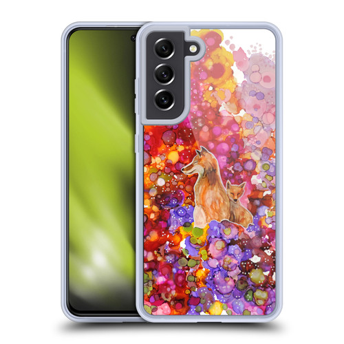 Sylvie Demers Nature Mother Fox Soft Gel Case for Samsung Galaxy S21 FE 5G & MagSafe