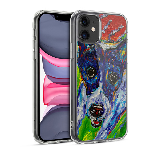 Mad Dog Art Gallery Dog 5 Staring Soft Gel Case for Apple iPhone 11