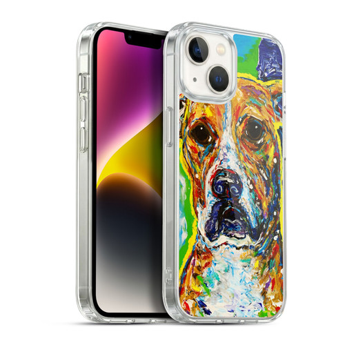 Mad Dog Art Gallery Dog 5 Boxer Soft Gel Case for Apple iPhone 14