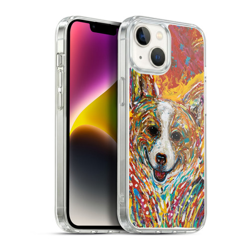 Mad Dog Art Gallery Dog 5 Corgi Soft Gel Case for Apple iPhone 14