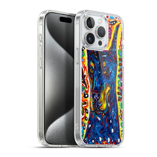 Mad Dog Art Gallery Dog 5 Doberman Soft Gel Case for Apple iPhone 15 Pro Max & MagSafe