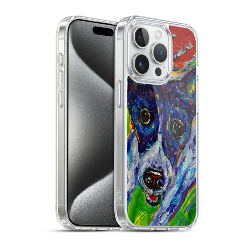 Mad Dog Art Gallery Dog 5 Staring Soft Gel Case for Apple iPhone 15 Pro & MagSafe