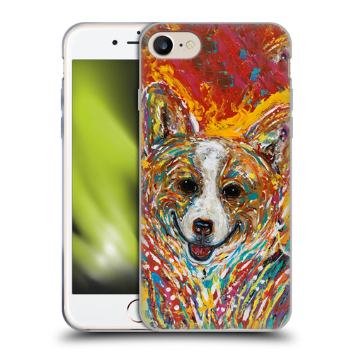 Mad Dog Art Gallery Dog 5 Corgi Soft Gel Case for Apple iPhone 7 / 8 / SE 2020 & 2022 & MagSafe