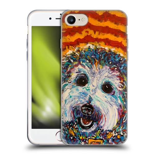 Mad Dog Art Gallery Dog 5 Lhasa Apso Soft Gel Case for Apple iPhone 7 / 8 / SE 2020 & 2022 & MagSafe