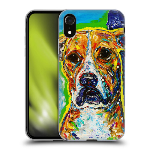 Mad Dog Art Gallery Dog 5 Boxer Soft Gel Case for Apple iPhone XR