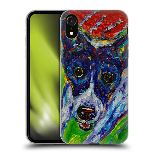 Mad Dog Art Gallery Dog 5 Staring Soft Gel Case for Apple iPhone XR