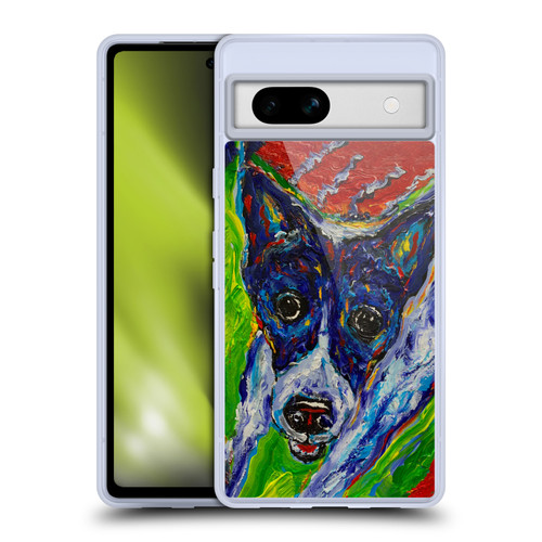 Mad Dog Art Gallery Dog 5 Staring Soft Gel Case for Google Pixel 7a