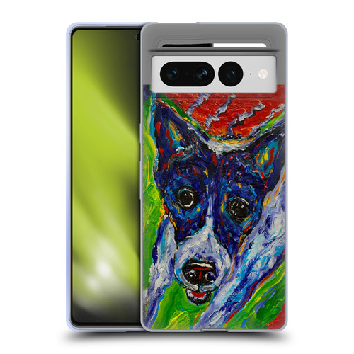 Mad Dog Art Gallery Dog 5 Staring Soft Gel Case for Google Pixel 7 Pro