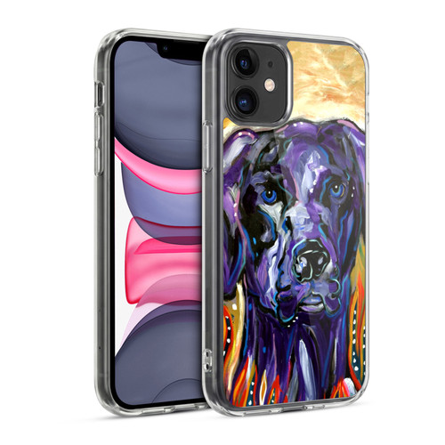 Mad Dog Art Gallery Dogs Old Purple Soft Gel Case for Apple iPhone 11