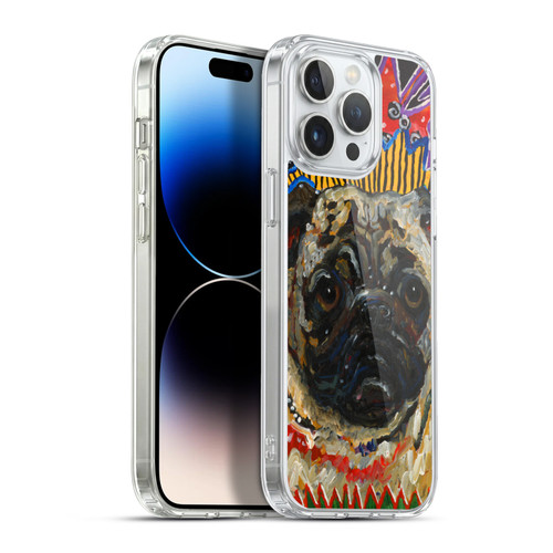 Mad Dog Art Gallery Dogs Pug Soft Gel Case for Apple iPhone 13 Pro Max & MagSafe