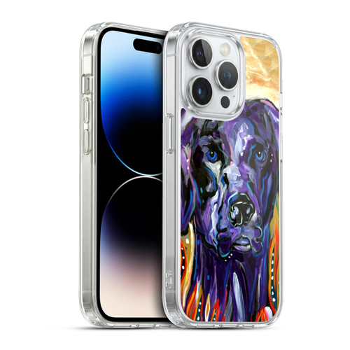 Mad Dog Art Gallery Dogs Old Purple Soft Gel Case for Apple iPhone 13 Pro & MagSafe