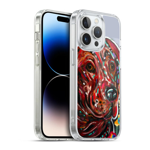 Mad Dog Art Gallery Dogs Hot Chocolate Soft Gel Case for Apple iPhone 14 Pro & MagSafe