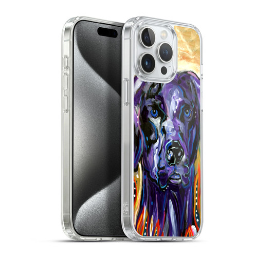 Mad Dog Art Gallery Dogs Old Purple Soft Gel Case for Apple iPhone 15 Pro Max & MagSafe