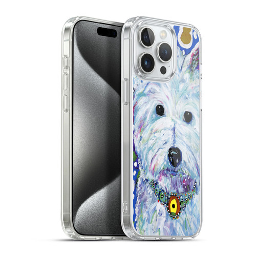 Mad Dog Art Gallery Dogs Westie Soft Gel Case for Apple iPhone 15 Pro Max & MagSafe