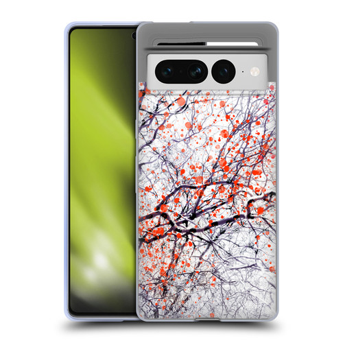 Dorit Fuhg Mystic Nature Fire Blossom Soft Gel Case for Google Pixel 7 Pro