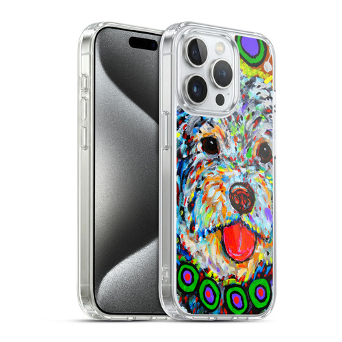 Mad Dog Art Gallery Dogs Blackie Soft Gel Case for Apple iPhone 15 Pro & MagSafe