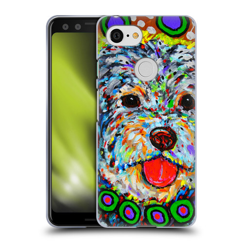 Mad Dog Art Gallery Dogs Blackie Soft Gel Case for Google Pixel 3