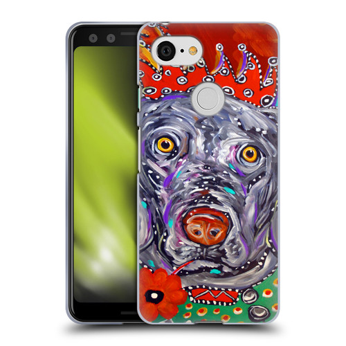 Mad Dog Art Gallery Dogs Jester Soft Gel Case for Google Pixel 3