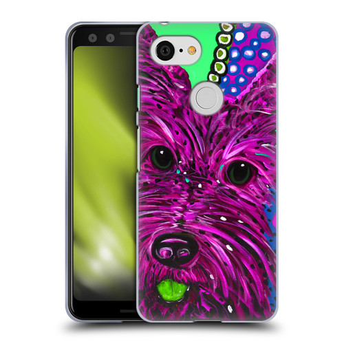 Mad Dog Art Gallery Dogs Scottie Soft Gel Case for Google Pixel 3