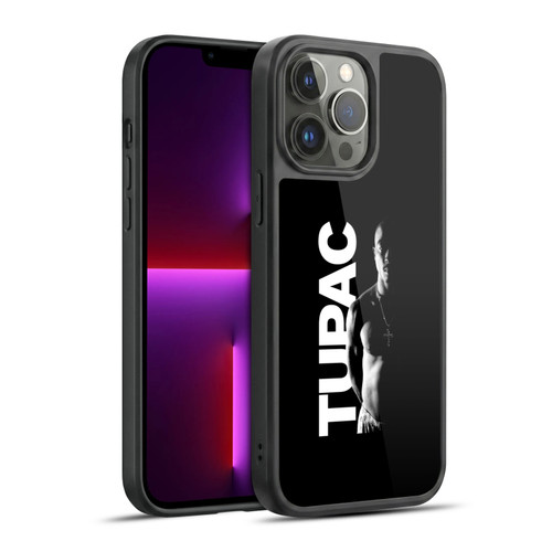 Tupac Shakur Key Art Black And White Gel Armour Case For Apple iPhone 13 Pro Max