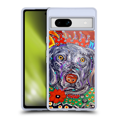 Mad Dog Art Gallery Dogs Jester Soft Gel Case for Google Pixel 7a