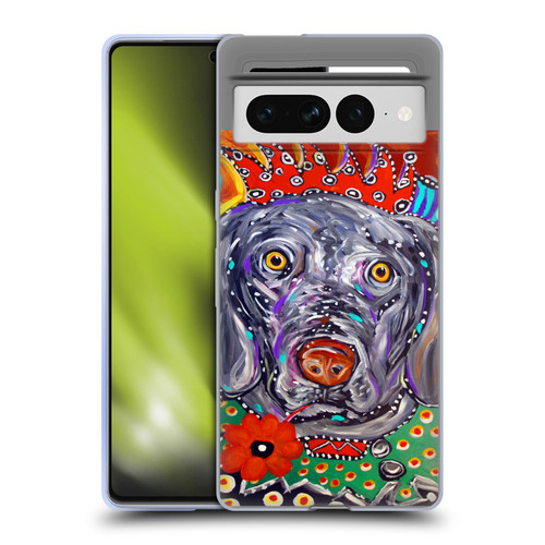 Mad Dog Art Gallery Dogs Jester Soft Gel Case for Google Pixel 7 Pro