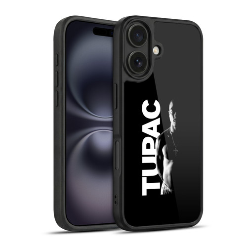 Tupac Shakur Key Art Black And White Gel Armour Case For Apple iPhone 16