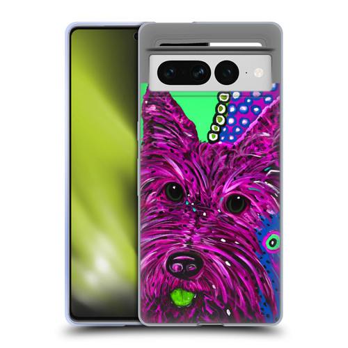 Mad Dog Art Gallery Dogs Scottie Soft Gel Case for Google Pixel 7 Pro