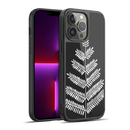 Cat Coquillette Nature Leaflets Black Gel Armour Case For Apple iPhone 13 Pro Max