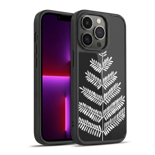 Cat Coquillette Nature Leaflets Black Gel Armour Case For Apple iPhone 13 Pro