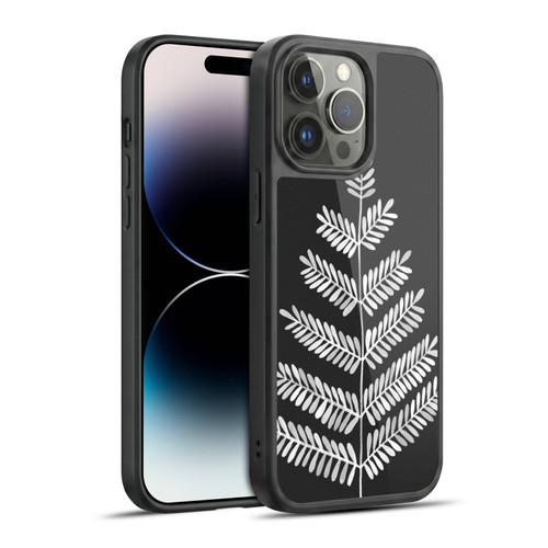 Cat Coquillette Nature Leaflets Black Gel Armour Case For Apple iPhone 14 Pro Max