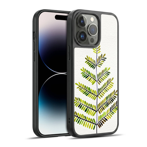 Cat Coquillette Nature Leaflets Green Gel Armour Case For Apple iPhone 14 Pro Max
