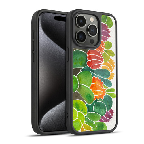 Cat Coquillette Nature Succulents Gel Armour Case For Apple iPhone 15 Pro