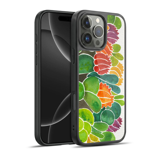Cat Coquillette Nature Succulents Gel Armour Case For Apple iPhone 16 Pro Max
